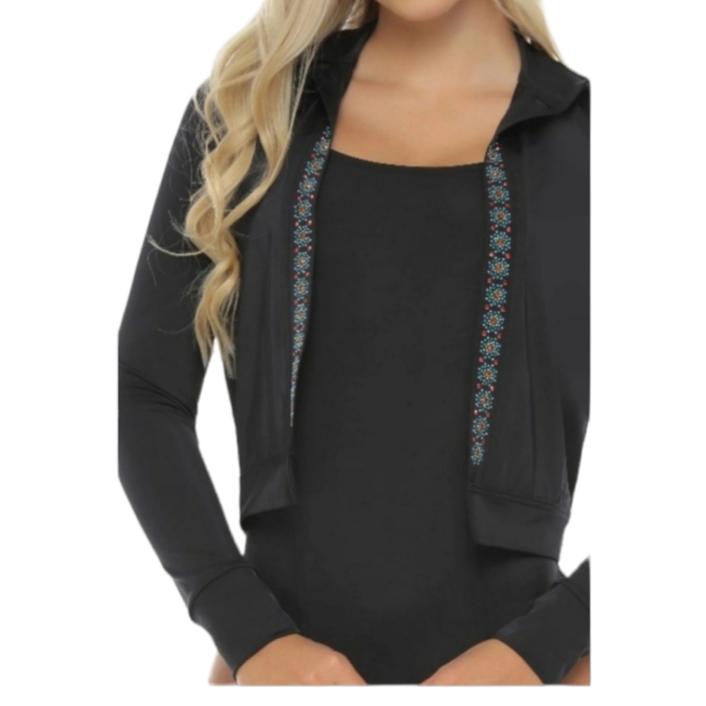 Black Slimming Bodysuit Set w/ Jacket Shaping One